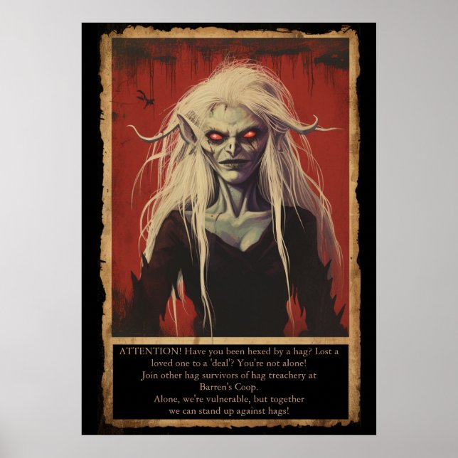 Affiche Groupe de support Anti-Hag - BG3 FanArt (Devant)