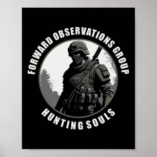 Affiche Groupe d'observations futures. Avance de la chasse