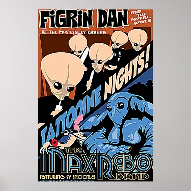 Affiche Groupe Figrin Dan Cantina (Devant)