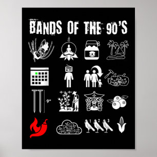Affiche Groupes de rock alternatif emblématiques et ringar