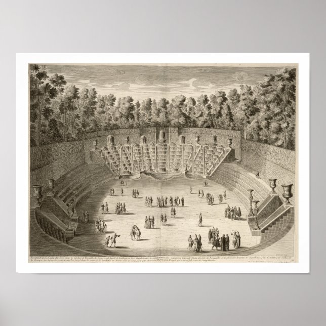 Affiche Grove de la Salle du Bal, Versailles, de 'Les P (Devant)