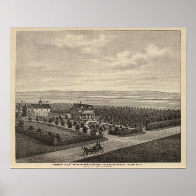 Affiche Grove Farm, Hays City, Kansas (Devant)