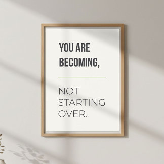 Affiche Growth Mindset Wall Art. Inspirational Quote