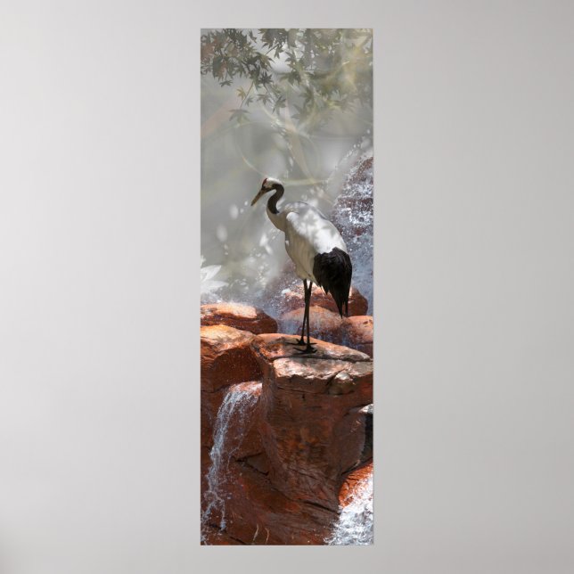 Affiche Grue japonaise "Longévité" (Devant)