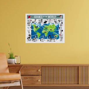 Affiche Grues du monde