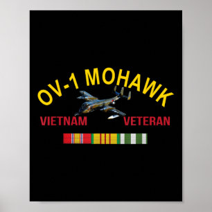 Affiche Grumman Ov-1 Mohawk Vietnam Vétéran Ov-1 Aéronefs