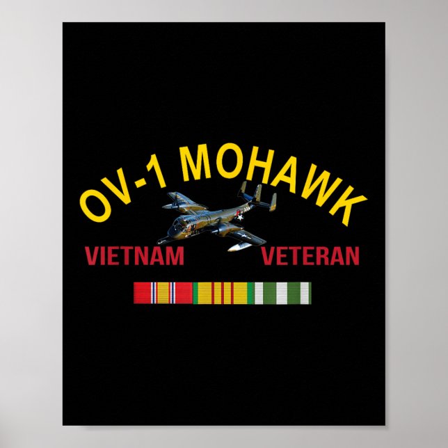 Affiche Grumman Ov-1 Mohawk Vietnam Vétéran Ov-1 Aéronefs (Devant)