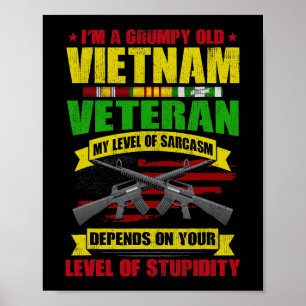 Affiche Grumpy Old Vietnam Veteran 212
