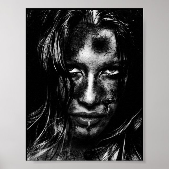 Affiche Grundge Girl (Devant)