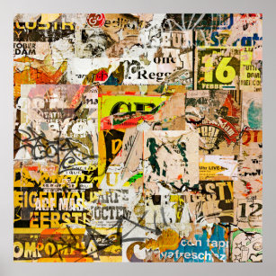 Affiche Grunge Arrière - plan avec Ancien Postersposter To