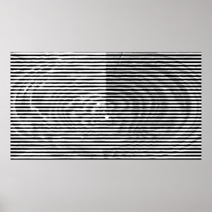 Affiche grunge art abstrait brut aléatoire lignes horizont