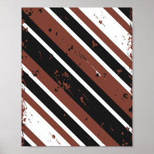 Affiche Grunge Diagonal Stried Abstract Design