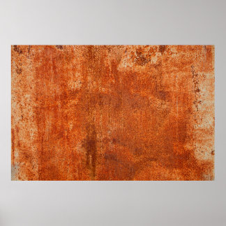 Affiche Grunge texture métal rouillé. Corrosion rouillée e