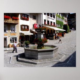 Affiche Gruyères en Suisse