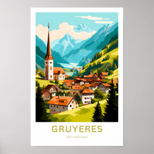 Affiche Gruyeres Suisse Imprimer