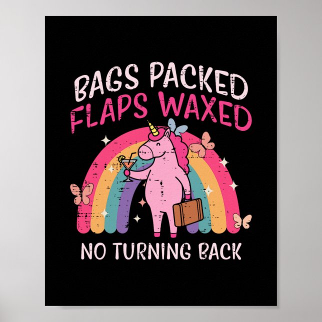 Affiche Gs Licorne Emballée Drôle Vacances Inappropriées F (Devant)