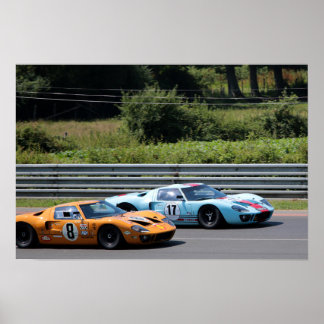 Affiche GT40 MK1 Le Mans Classic
