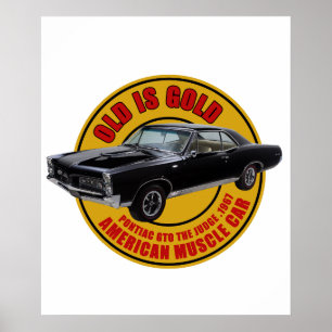 Affiche GTO The Judge Muscle Car Américain