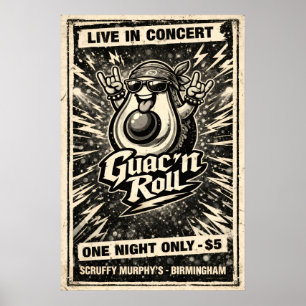 Affiche Guac 'n Roll - Guac Pack - Foodie Fiends