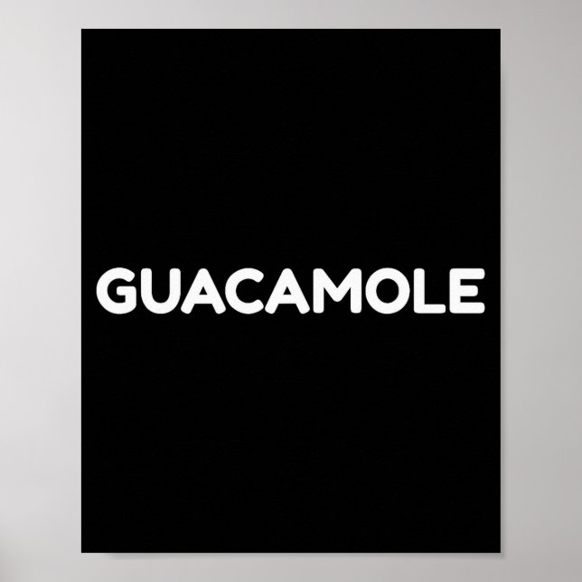 Affiche Guacamole Funny Halloween Costume Shirt  (Devant)
