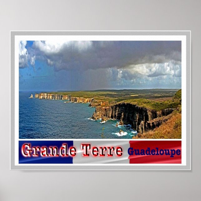 Affiche Guadeloupe - Grande Terre - (Devant)