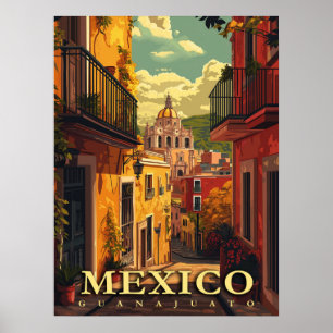 Affiche Guanajuato, Mexique Vintage