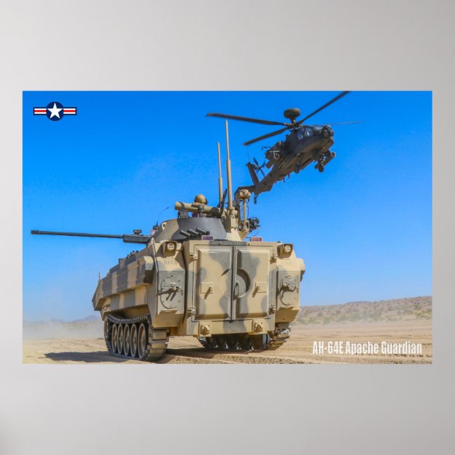 AFFICHE GUARDIAN APACHE AH-64E (Devant)