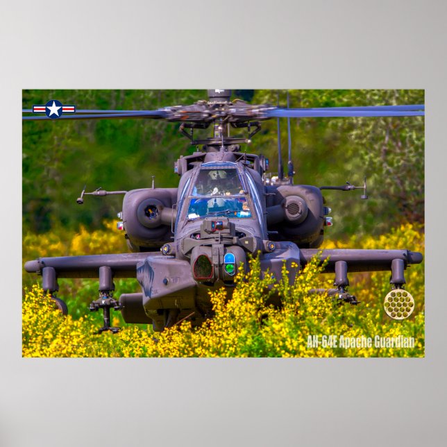 AFFICHE GUARDIAN APACHE AH-64E (Devant)