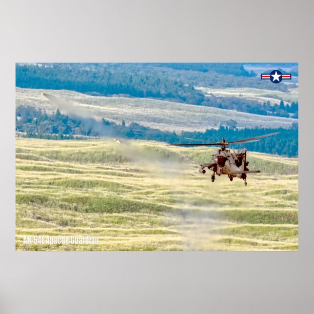 AFFICHE GUARDIAN APACHE AH-64E (Devant)