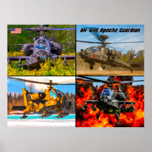 AFFICHE GUARDIAN APACHE AH-64E