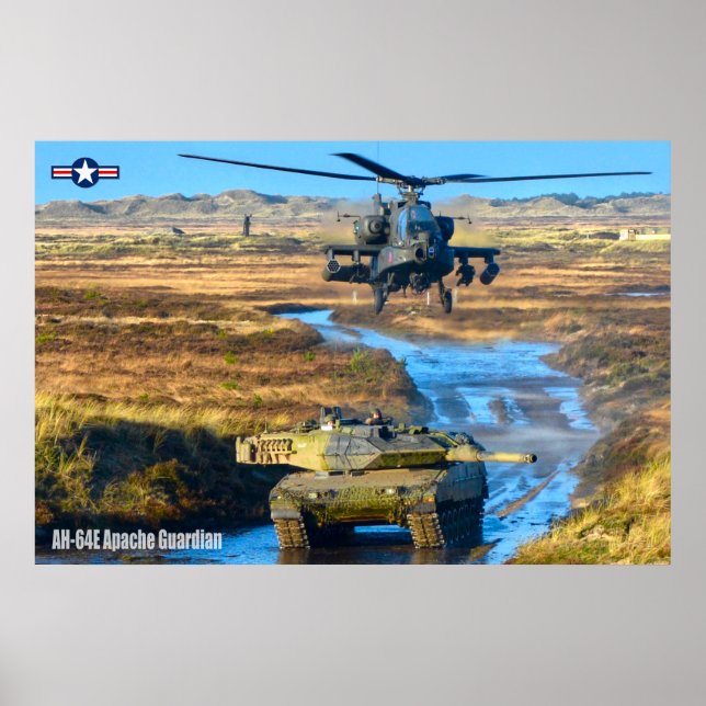 AFFICHE GUARDIAN APACHE AH-64E (Devant)