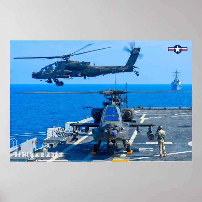 AFFICHE GUARDIAN APACHE AH-64E (Devant)