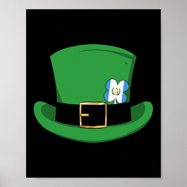 Affiche Guatemala Fier Guate Drapeau St. Patricks Day Lepr (Devant)