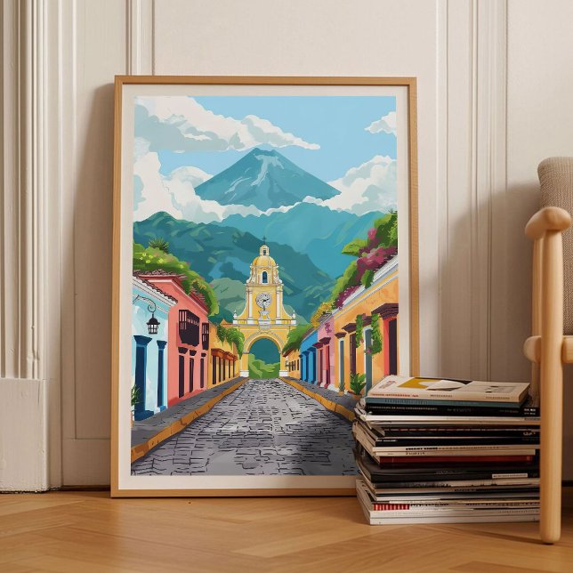 Affiche Guatemala Print Guatemala Illustration Guatemala  (Créateur téléchargé)