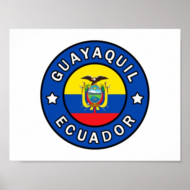 Affiche Guayaquil Equateur (Devant)
