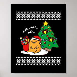 Affiche Gudetama laide pull de Noël Teater