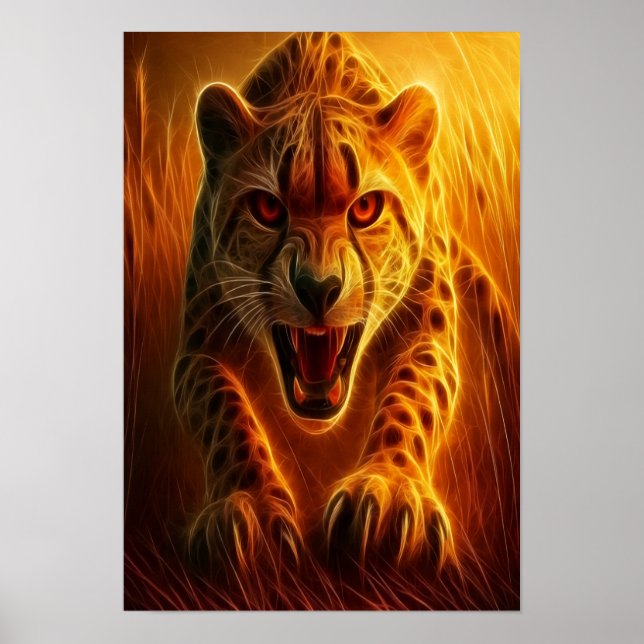 Affiche Guépard enragé (Devant)