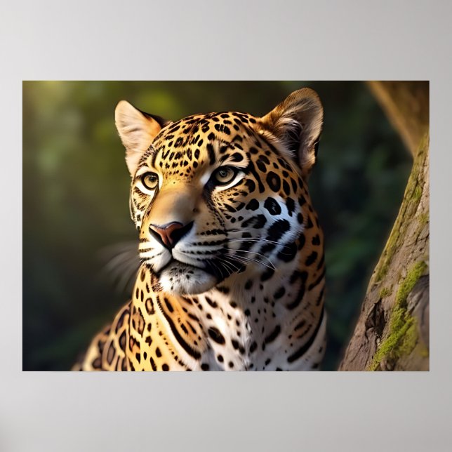 Affiche Guépard rapide et gracieux – L'animal terrestre le (Devant)