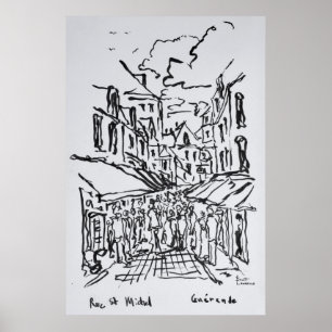 Affiche Guerande, Loire-Atlantique, France