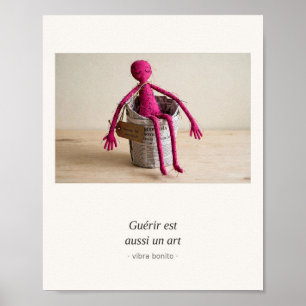 Affiche Guérir est aussi un art — Série Papier