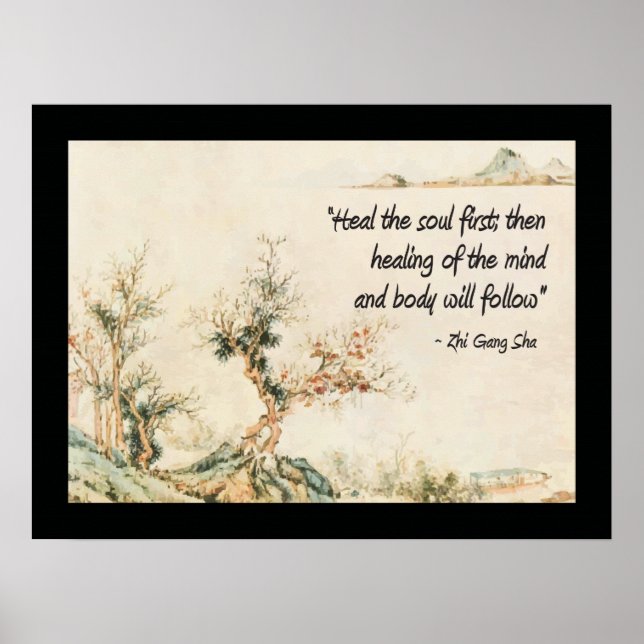 Affiche Guérir l'âme d'abord Citation (Devant)