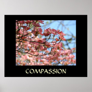Affiche GUÉRISON TOUCH ART cadeaux COMPASSION Dogwood Fleu