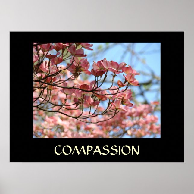 Affiche GUÉRISON TOUCH ART cadeaux COMPASSION Dogwood Fleu (Devant)