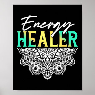 Affiche Guérisseur énergétique Maître Reiki Yoga Spirituel