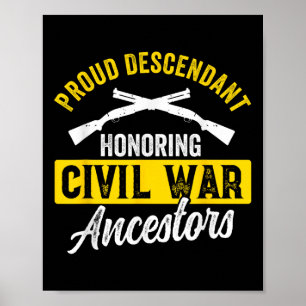 Affiche Guerre Civile reconstitution Histoire américaine B