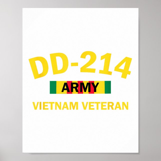 Affiche Guerre Dd214 vétéran du Vietnam (Devant)