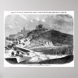 Affiche Guerre des Duchés, fortifications danoises
