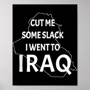 Affiche Guerre d'Irak Vétérinaire Patriotique Oif Drôle Ve