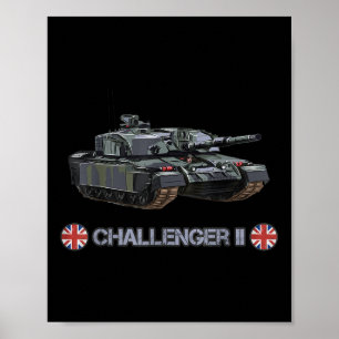 Affiche Guerre Froide British Fv4034 Challenger 2 lourd ch