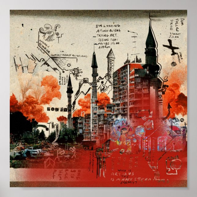 Affiche Guerre hybride (Devant)